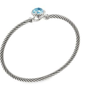 David Yurman Chatelaine Bracelet with Blue Topaz,